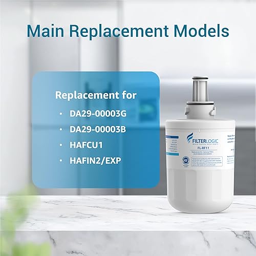 Miniatura 3 de Filterlogic DA29-00003G Filtro de agua para refrigerador, repuesto para Samsung DA29-00003B, RSG257AARS, RFG237AARS, HAFCU1, RFG297AARS,