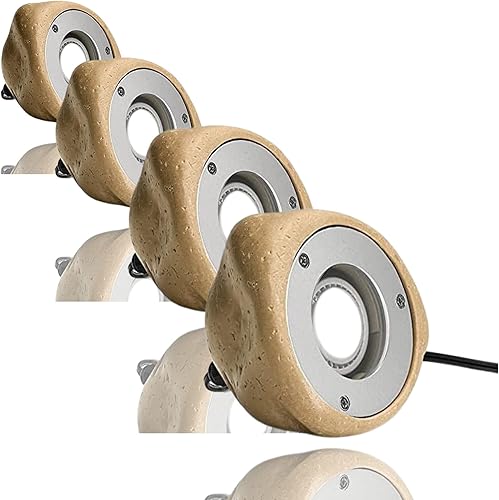 Kichler 28318 Landscape - Foco LED MR16 de bajo voltaje con cableado de roca sintética de 5 W, 200 lúmenes, base GU5.3, 12 voltios, bombilla