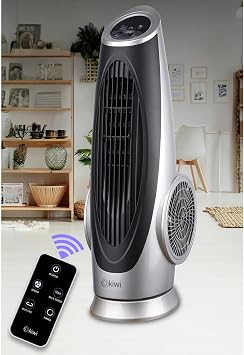 Tower Type Turbo Fan with Horizontal Swing Function with Digital Instrument Panel [Energy Class A+++]