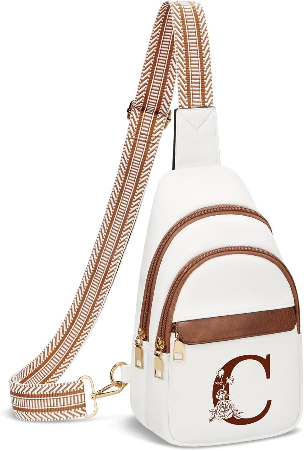 Mothers Day Gifts for Women Mom Wife Crossbody Bags Sling Bag Fanny Packs with Initial Chest Bag | Initial