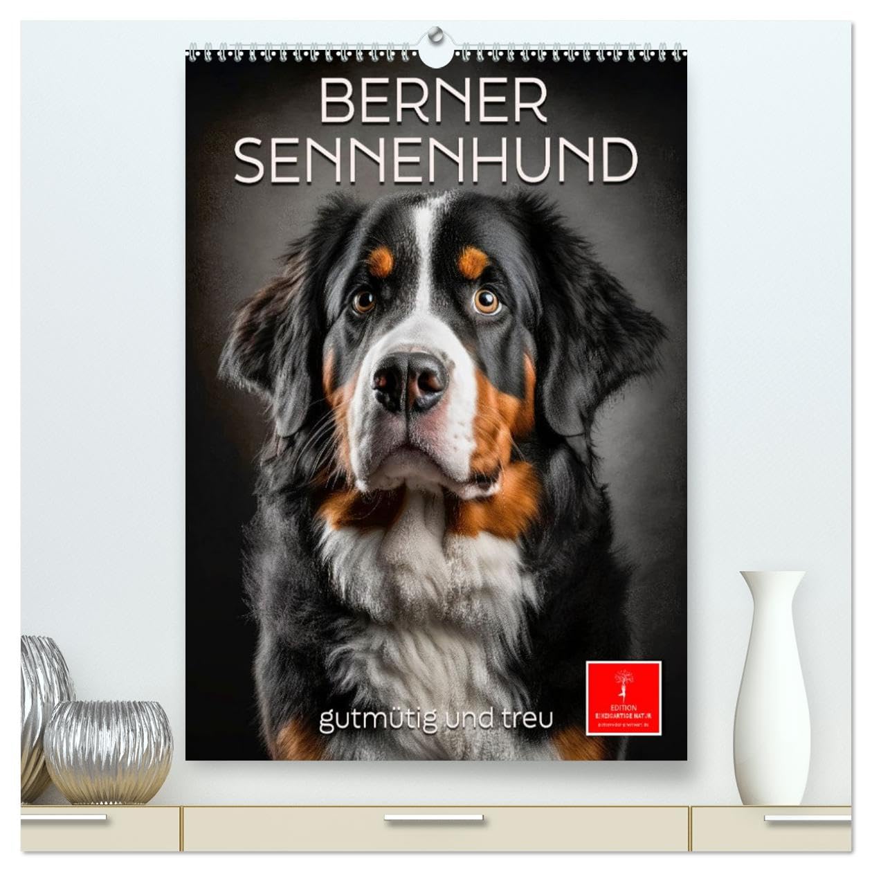 Berner Sennenhund - gutmütig und treu (hochwertiger Premium Wandkalender 2026 DIN A2 hoch), Kunstdruck in Hochglanz: Berner Sennenhunde - heißgeliebte Familien Wachhunde (CALVENDO Tiere)