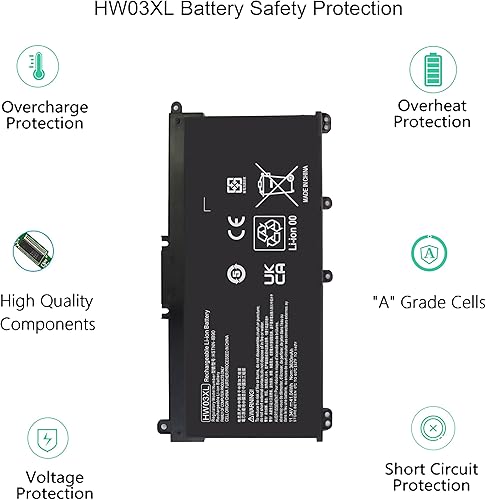 Miniatura 3 de Gomarty HW03XL L97300-005 Batería para HP Pavilion 15-EG 15-EH 15-EG0XXX 15-EH0XXX 15-eg0073cl 15-eg1025cl 15-eg1053cl 15-eg1073cl 15-eg2073cl
