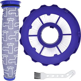 QAQGEAR Hepa Post Filter & Pre Filter Replacement for Dyson DC40 Animal/Multi Floor/Total Clean Vacuum Cleaner, Replaces # 923587-02 & 922676-01, with Cleaning Brush