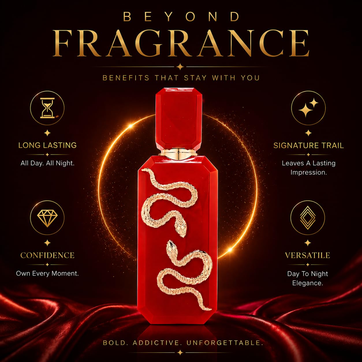 French Avenue Veneno Scarlet EDP For Women and Men 3.4 Fl Oz/100ml