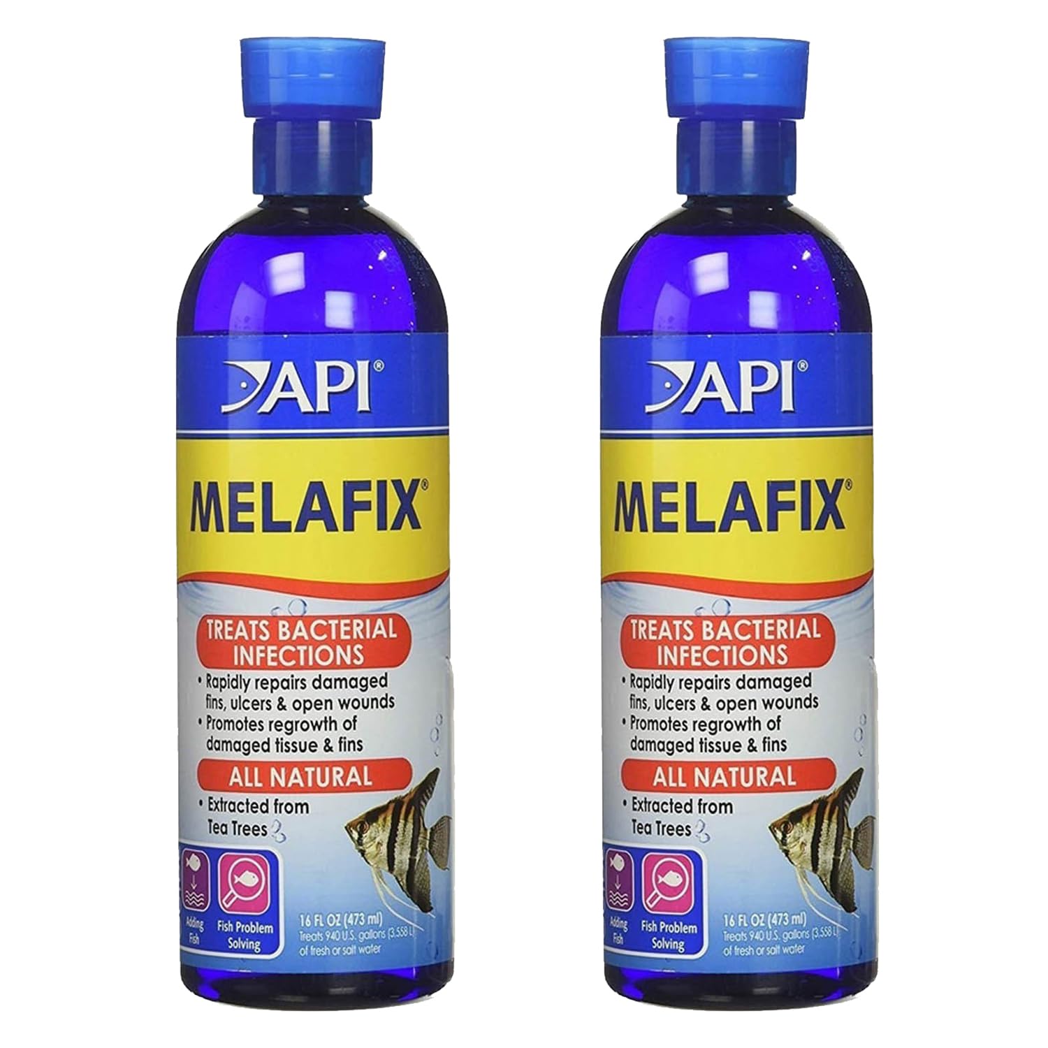 API MELAFIX Freshwater Fish Bacterial Infection Remedy 473 ml Bottle (pack of 2)