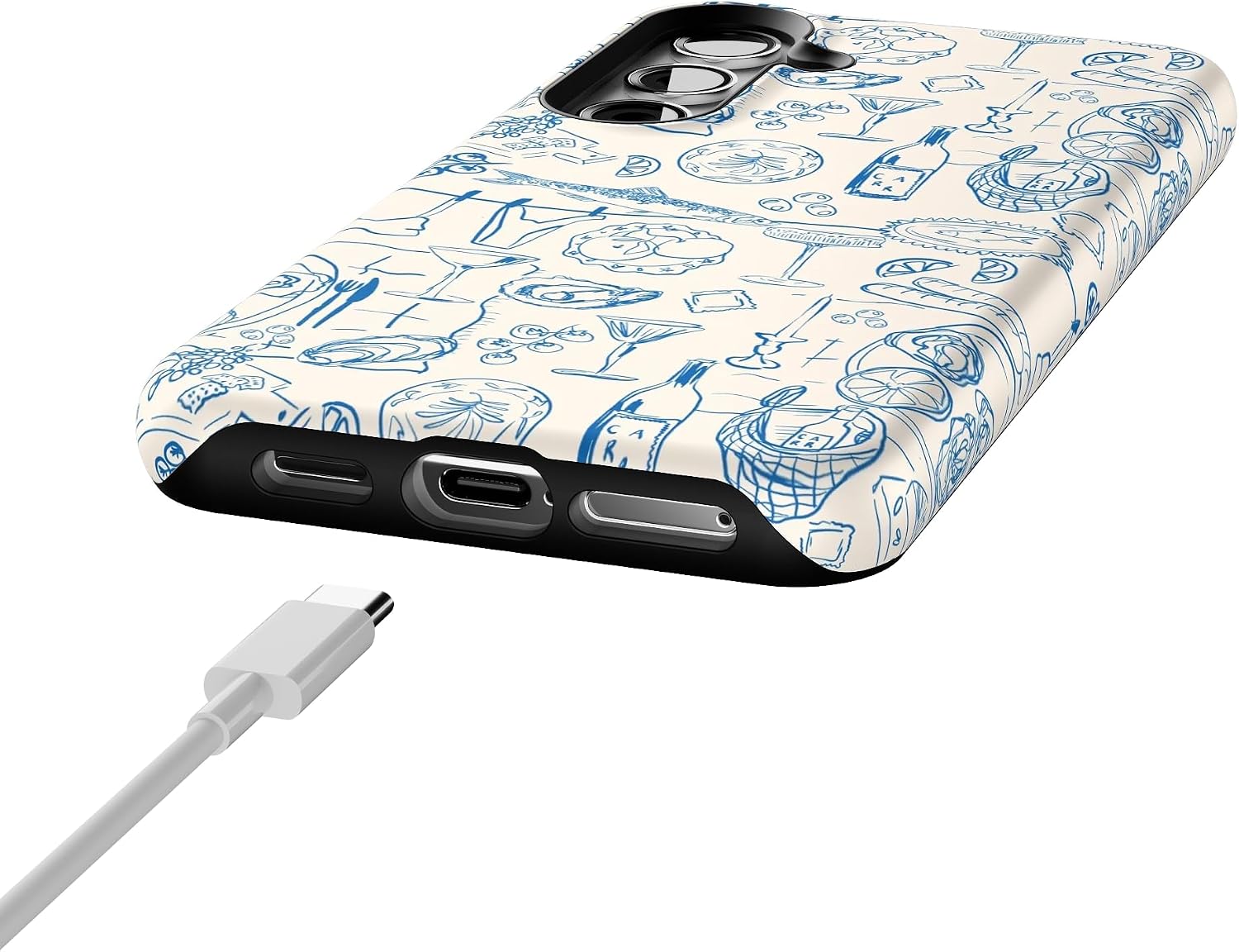 Casely Galaxy S24 Case | Amalfi Aperitivo | Dolce Vita | Essential Slim Dual-Layer Protective Design