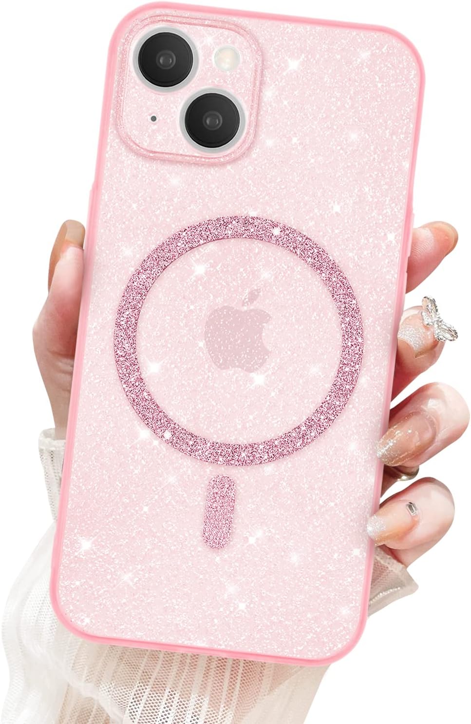 Newseego Glitzer IPhone 14 Pro Hülle – MagSafe-kompatibel, Transparent & Stylish Mit Bling-Bling Für Mädchen & Frauen