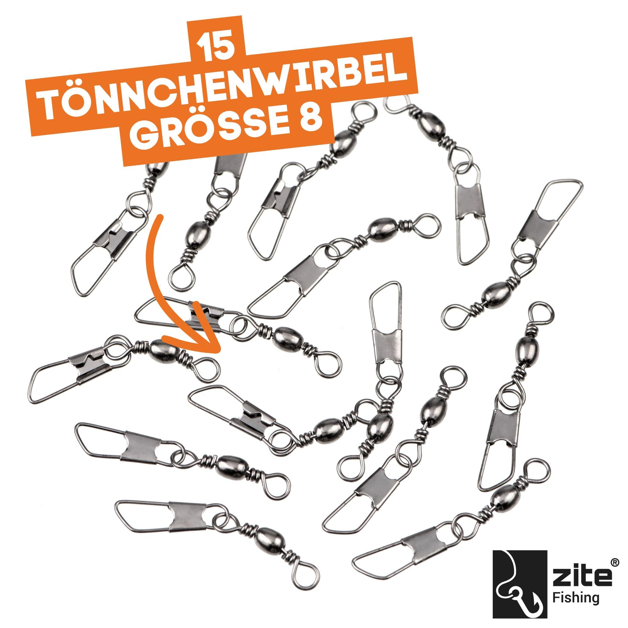 Produktbild von Zite Fishing Angelzubehör Basic-Set – Allround-Angelbox Mit Blei, Posen, Vorfachhaken, Knicklichtern & Karabinerwirbeln – Für Aal, Barsch, Forelle, Karpfen & Zander, Ideal Für Tag & Nacht
