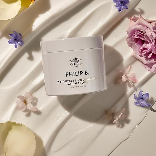 Miniatura 8 de PHILIP B. Máscara voluminizadora para el cabello sin peso (8 onzas líquidas), mascarilla acondicionadora para el cabello que protege contra roturas