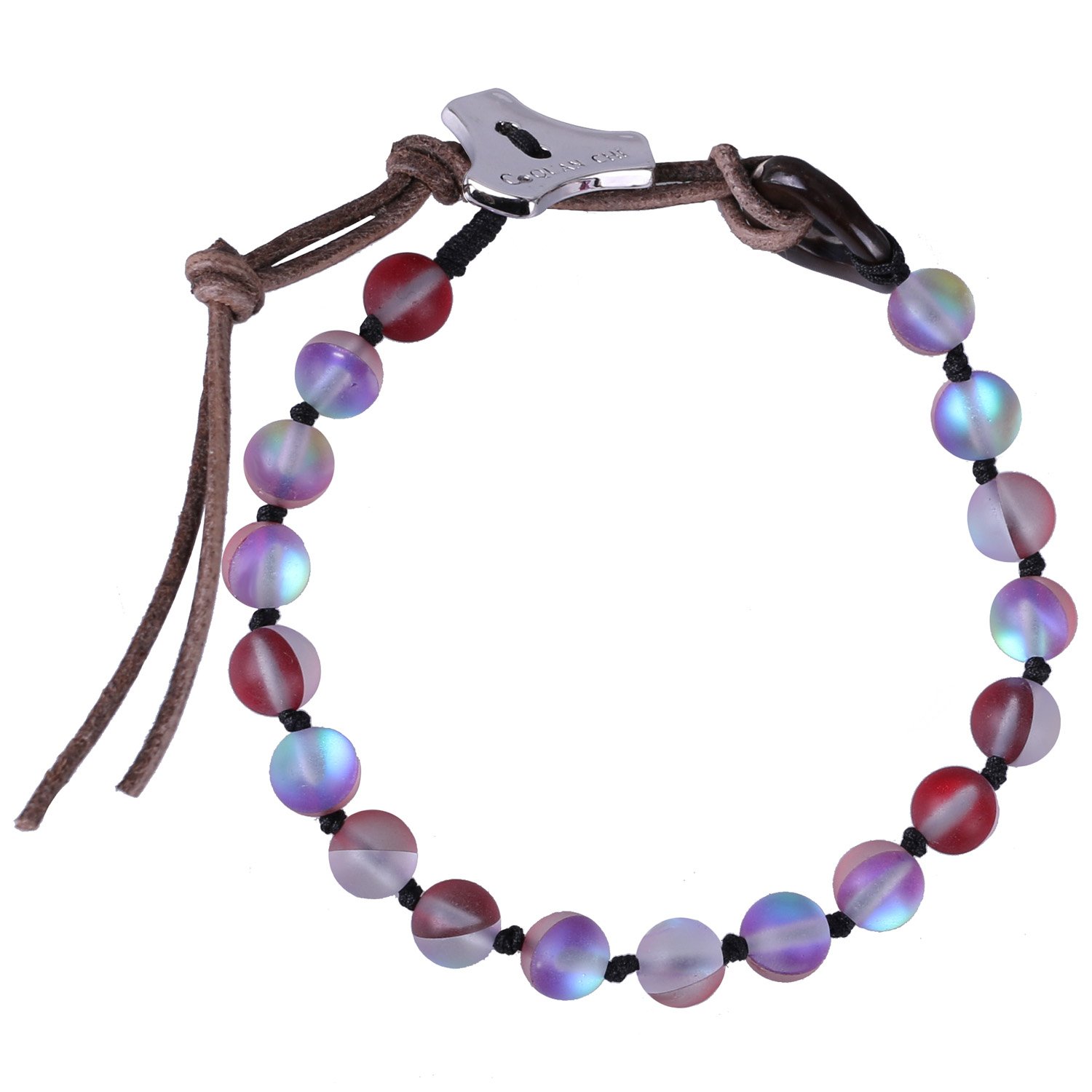 C·QAUN CHI Womens Moonstone Beads Bracelets Wrap Bracelets Northern Lights Bracelets Jewelry for Women