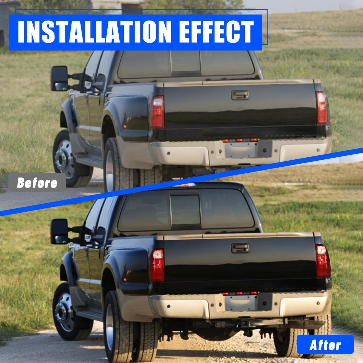CPW Passenger Side Tail Light for 2008-2016 Ford F-250/F-350/F-450 Super Duty, Factory Style OE Tail Light Replacements, Red Lens, Only Passenger Side [ Right Side]