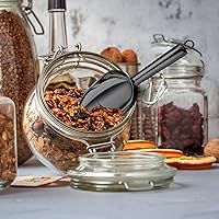 Vista 6 de TeamFar Cuchara de hielo de 5 onzas, cuchara de acero inoxidable para cocina, bar, fiesta, boda, resistente y resistente, fácil almacenamiento