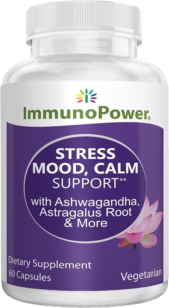 Mood Support Capsules with Ashwagandha, Astragalus Root, Holy Basil Leaf and More. Supports Mood Management, and Emotional Balance, 60 Capsules