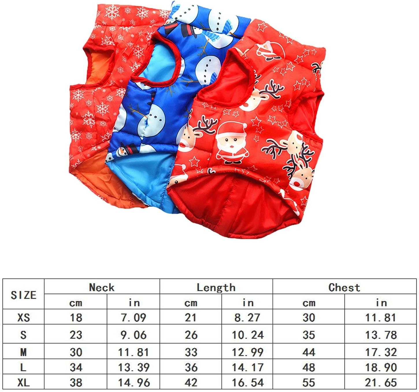 review Pet Clothes Hangers Small Snowflake Cotton New Dog Clothes Pet Clothes for Medium Dogs Female (Red, S)
