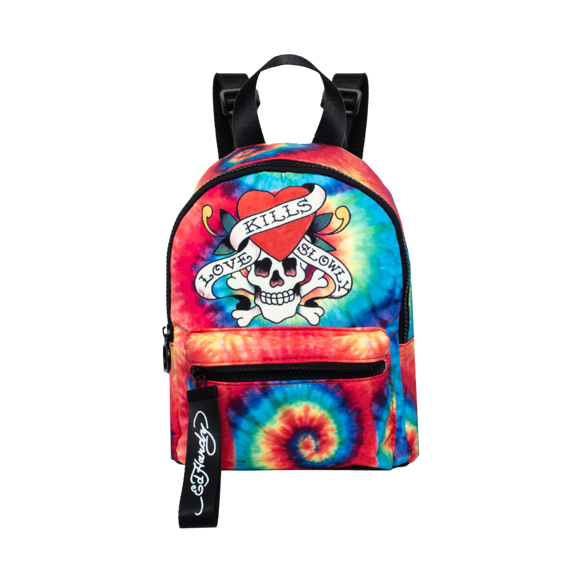 Ed Hardy Rainbow Backpack Ed Hardy Unisex Adult Skull on Rainbow Nylon Dominican  main image 2
