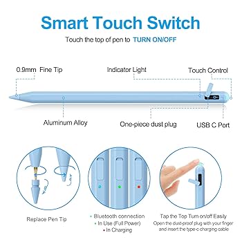 Amazon.com: Stylus Pen for iPad 2018-2025 with Palm