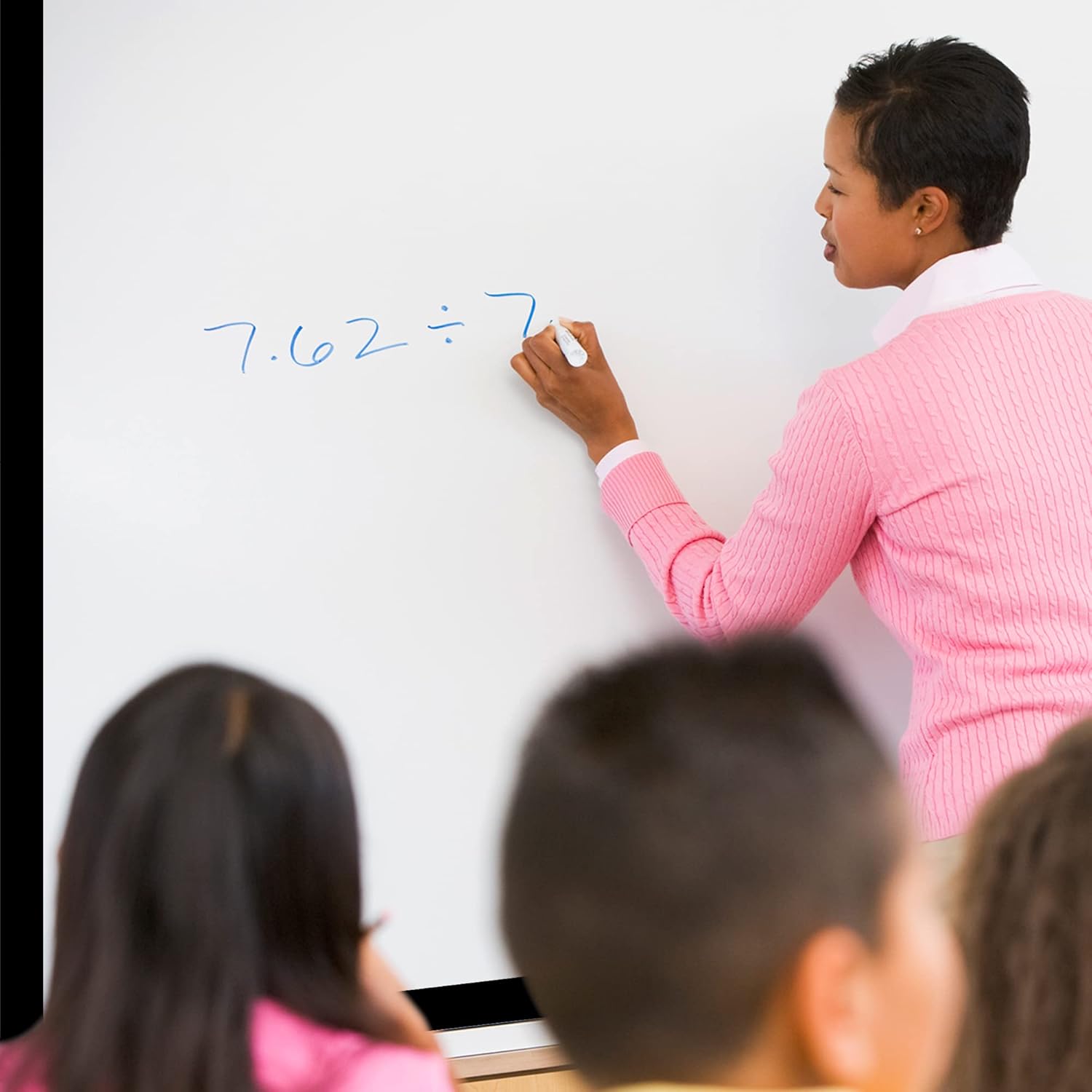 Strong & Wide Magnetic Borders for Classroom Whiteboard - Visible Magnetic Strips for Teachers (4 Designs Available) | Straight Plain - Black | 12 Strips of 24X1.5 Inch - 24 Feet Total