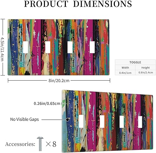 Vista 187 de Cubiertas decorativas de salida de estrella de mar playera, tablero de madera azul de concha de mar de 1 banda, decoración individual GFCI, placa