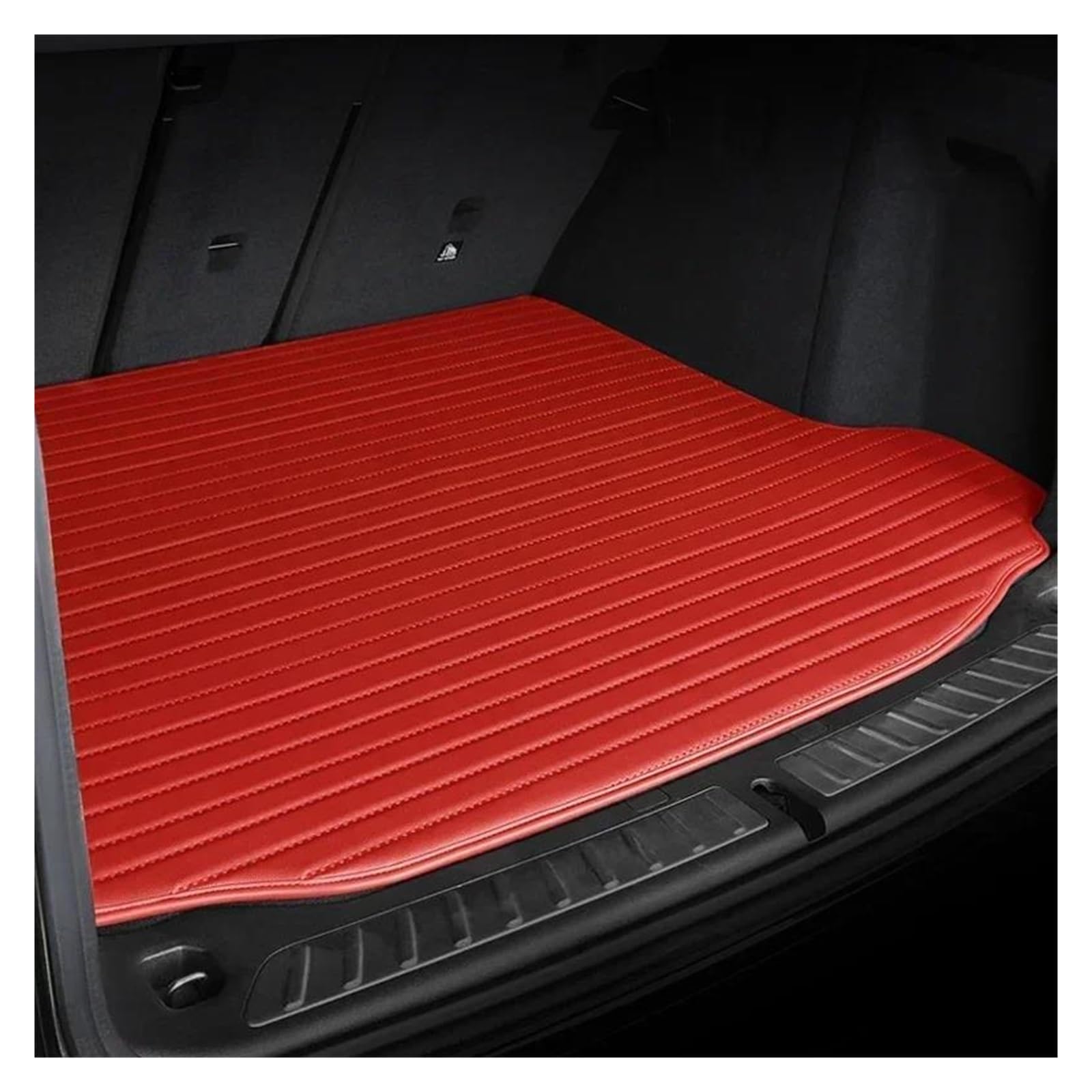 Tapis de coffre pour BMW X5 E70 2006-2013 doublure 3D rouge - 2