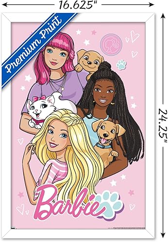 Miniatura 3 de Trends International Mattel Barbie - Póster de pared, 22.4 pulgadas de largo x 14.7 pulgadas, versión enmarcada en blanco