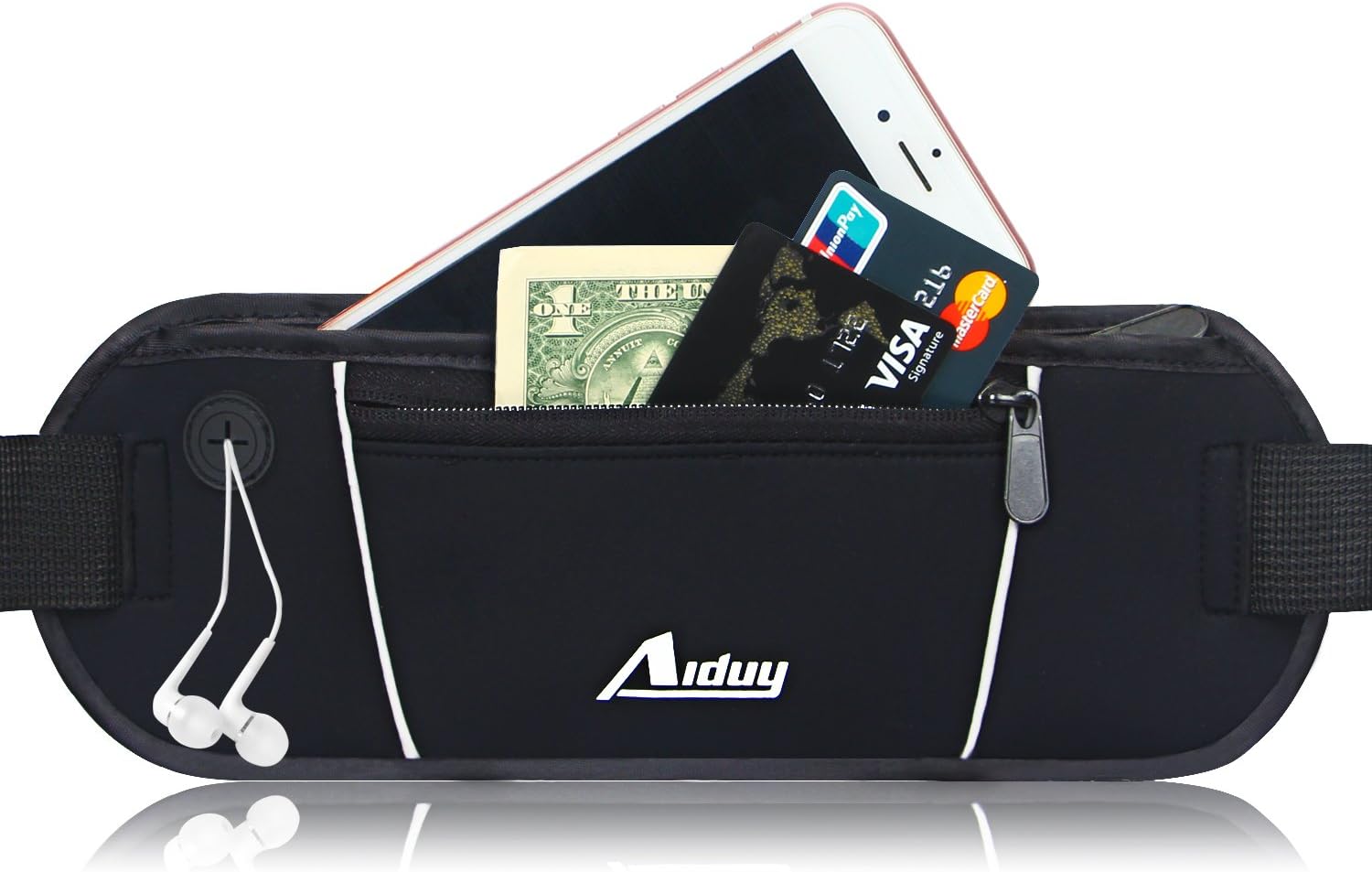 Ceinture De Running Avec Poches De Rangement Pour Clés Et Téléphones