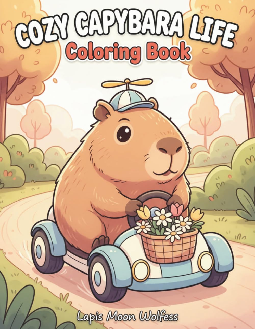 Cozy Capybara Life Coloring Book for Adults: Cute Relaxing Capybara Activities for Stress Relief and Mindfulness
