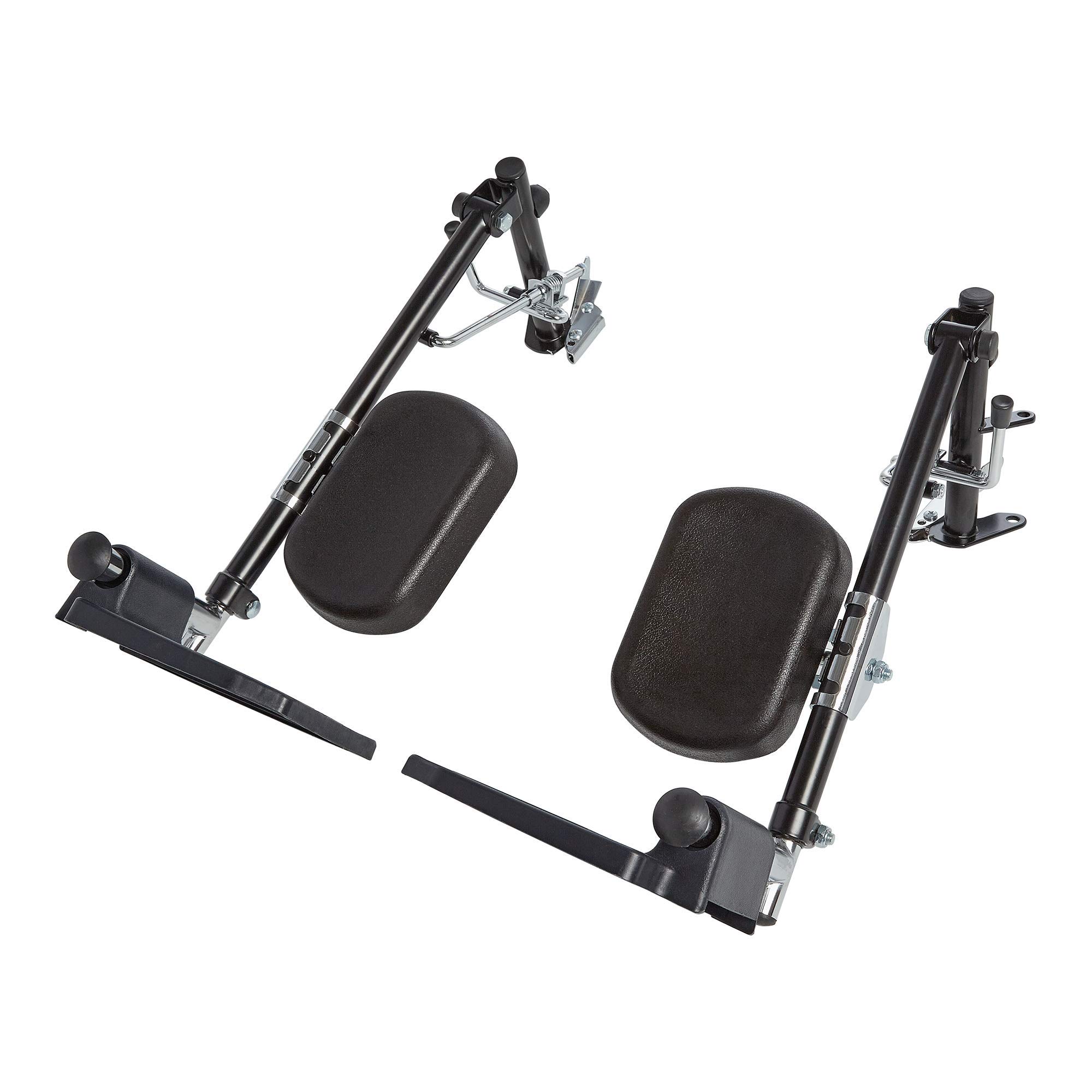 Circle Specialty, Elevating Swing-Away Leg Rests, Small, Plastic Footplates with Padded Calf Pads, f