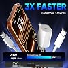 Cargador rápido para iPhone 17 16 15 Pro, bloque de carga rápida USB C de 20W con cable de carga rápida tipo C de 3 metros para iPhone 17/17 Pro/17 Pro Max/Air/16 Pro Max/16 Pro/15 Pro Max/Pro, S24 5