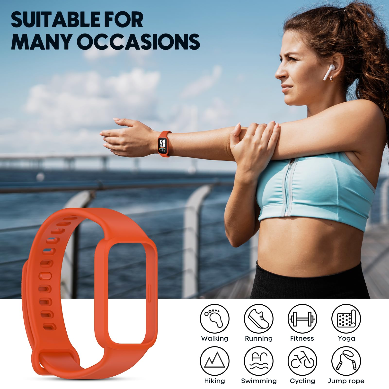 Ersatzarmbänder Für Xiaomi Smart Band 9 Active – 5 Stück Farbiges Silikonband Set, Wasserdicht & Atmungsaktiv