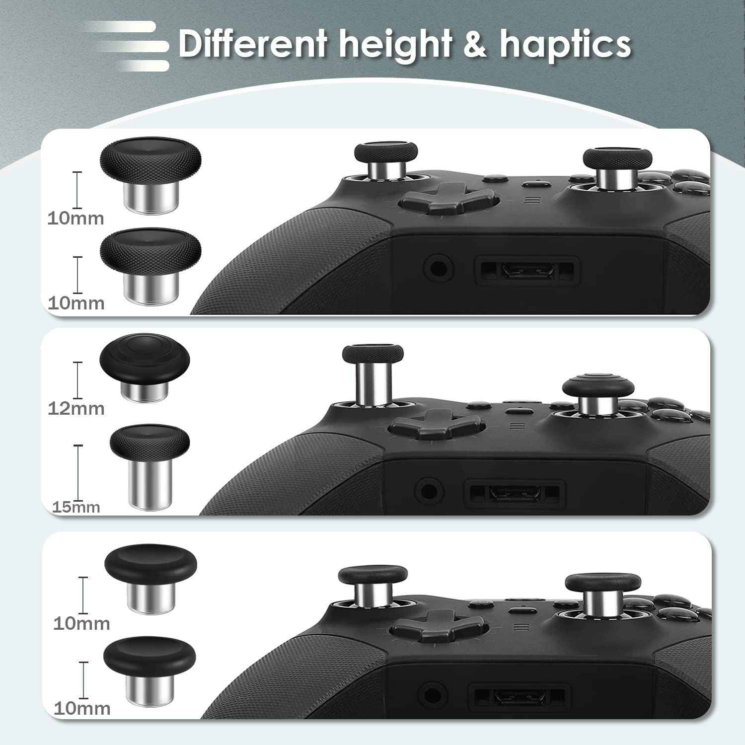 CapzoStone 16 in 1 Replacement Xbox elite controller series 2 paddles thumbsticks, 6 Metal Mod Swap Joysticks, 4 Paddles, 2 D-Pads, analog thumb stick ,Tools for Elite Series 2 and Core Controller