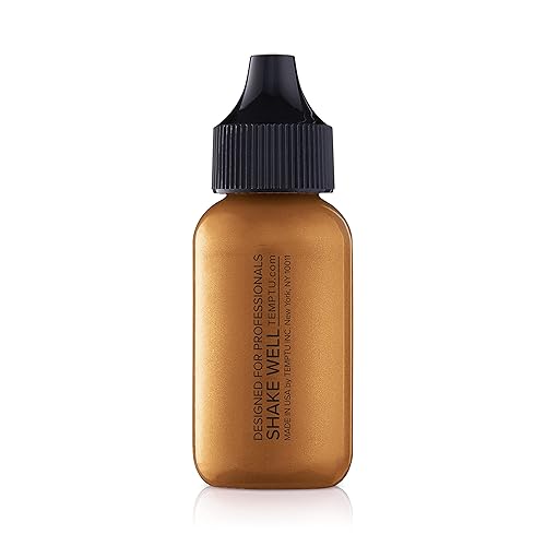 Vista 21 de TEMPTU - Resaltador de aerógrafo de lona perfecto: de larga duración, en capas, resplandor y brillo que refleja la luz, luminosidad de aspecto Oro