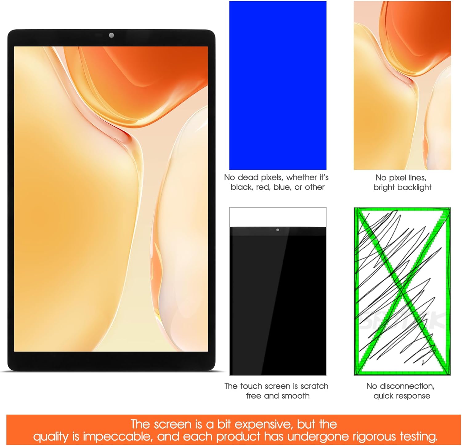 Screen for Lenovo Tab M8 Screen Replacement for Lenovo TB-8505F Tablet LCD Screen TB-8505X,TB-8505FS Touch Display Digitizer Assembly Repair Parts（Black No Frame）