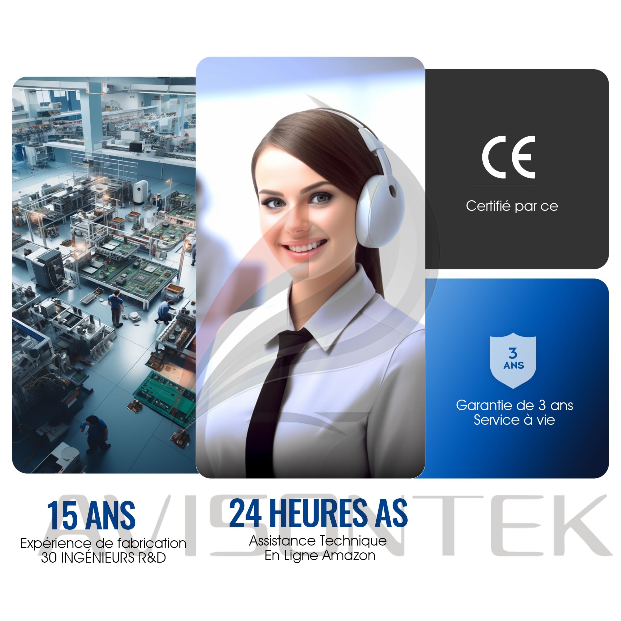 2X 504257 104257 AVIDSEN Télécommande Motorisation Portail Porte de Garage | Garantie de 3 Ans Certifié CE Compatible avec AVIDSEN EXTEL THOMSON