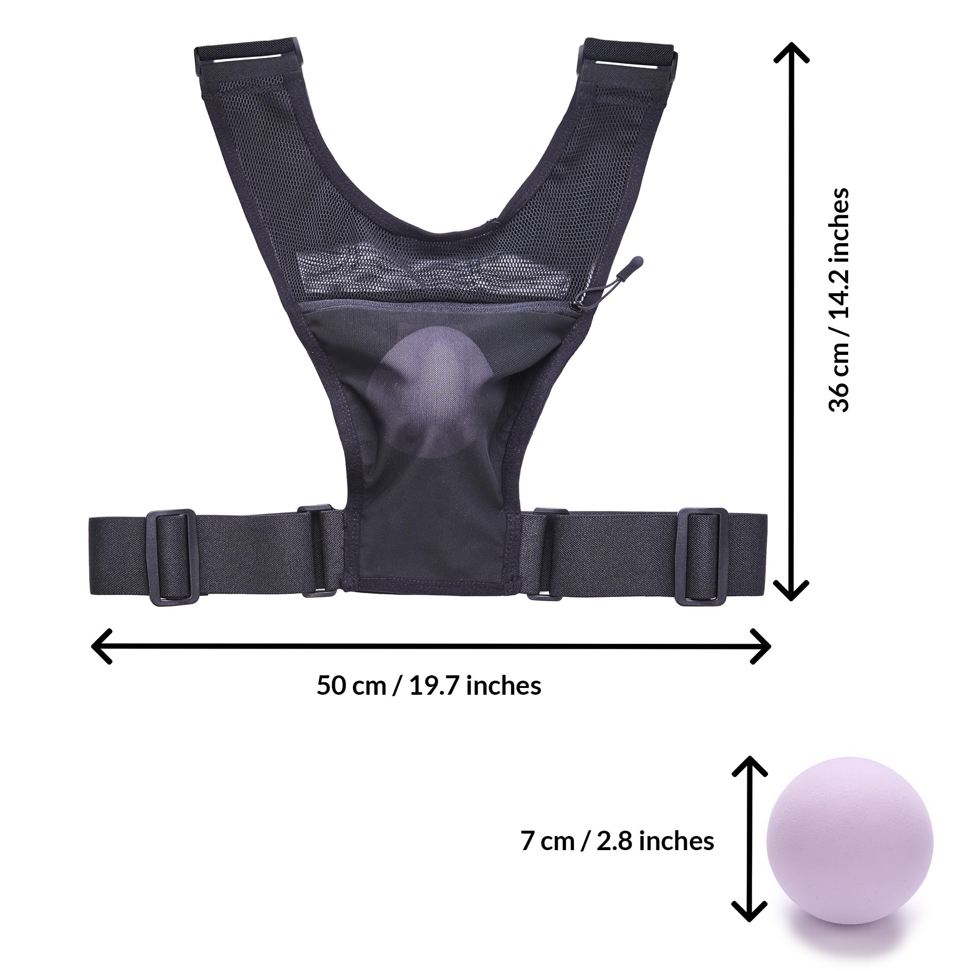 Gilet Anti Russamento Uomo | Dispositivo AntiRussamento Uomo per Dormire sul Fianco | Con Sfera per Evitare la Posizione Supina | Dispositivo Apnea Notturna | Leggero e Regolabile | Snoring Device