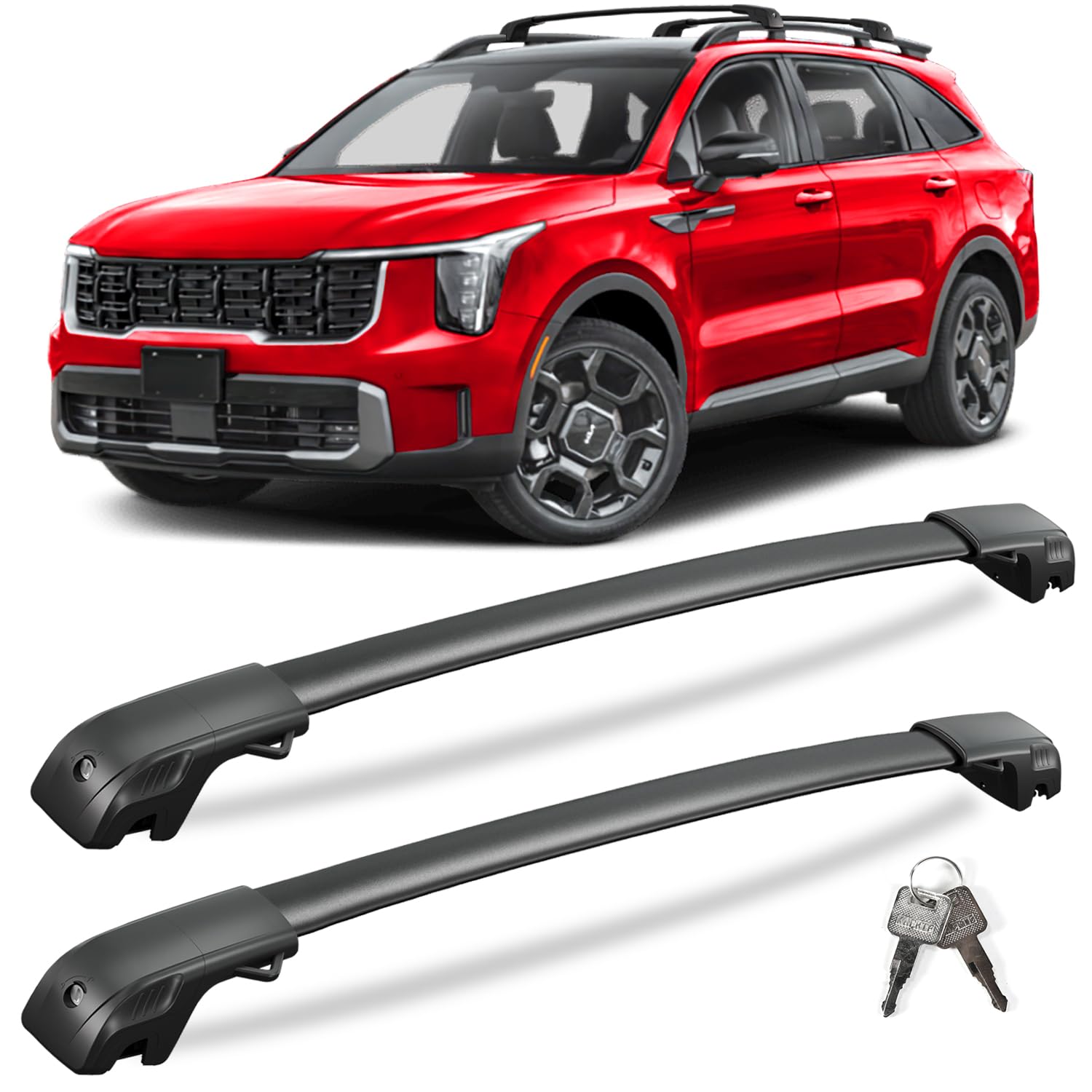 KINGGERI Roof Rack Cross Bars for Kia Sorento X-Line &amp; X-Pro 2021-2026