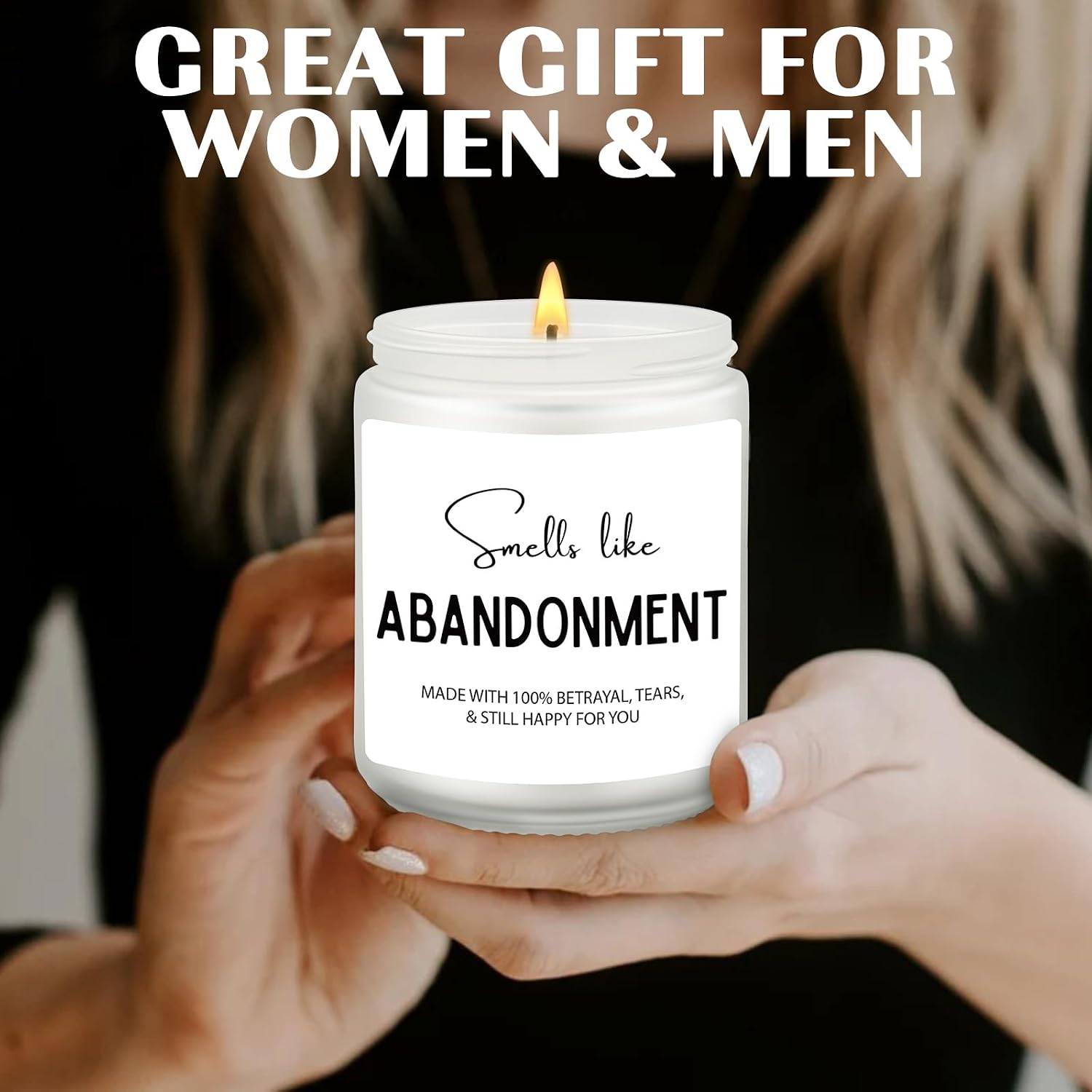 Farewell Gifts Candle Smells Like Abandonment, Going Away Gift for Friend