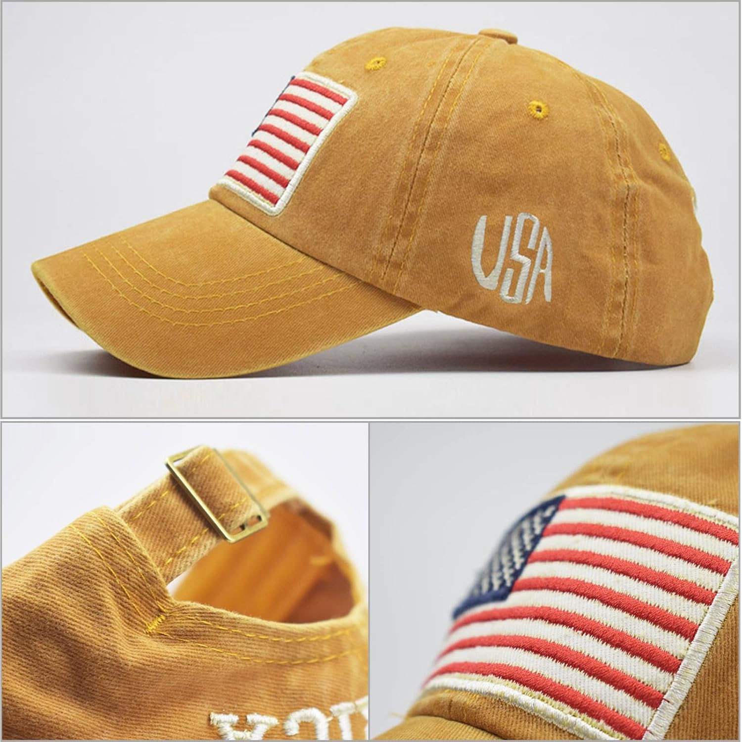 Mens Baseball Cap Trucker Hats Women Vintage Hat Cute Hats USA Embroidery Fishing Hat Fashion Ball Caps - Image 4