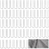 100 Pcs Mossing Pins, 23mm Wreath Pins Floral Craft U Pins Wreath Making Supplies Floristry Supplies Flower Arranging Accessories for Floristry Oasis Foam Funeral Tributes
