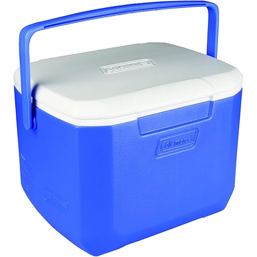 Coleman 16Qt Excursion Ice Box, 15L, Small Cooler Box, Holds 22 Cans (16-Quart, Blue)