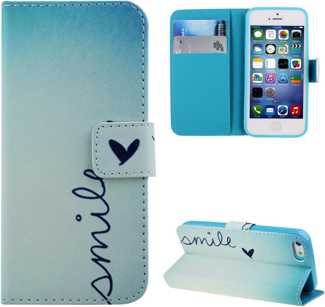 Case for iPhone 5s,Cover for iPhone 5s,Wallet Case for iPhone 5,Flip Case for iPhone 5,Case with Stand for iPhone 5,IFEDA Painted Pu Leather Flip Protective Case Cover with Magnetic Closure Stand for iPhone 5/5s
