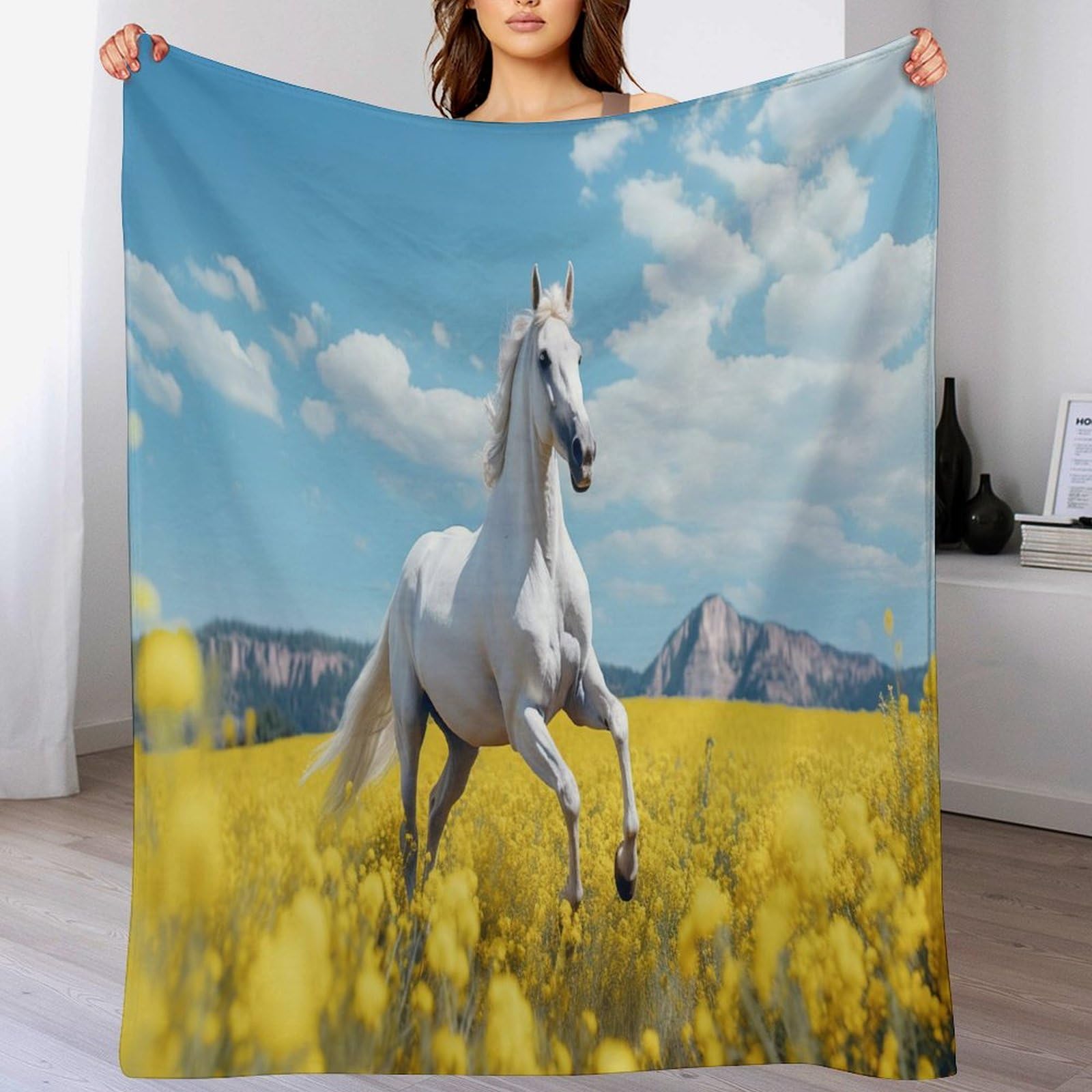 Manta de caballo transpirable de 150x200 cm contra el frío sin sudar en la cama