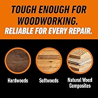 Vista 3 de Gorilla Ultimate - Pegamento de madera impermeable, 18 onzas, color madera natural, (paquete de 1)