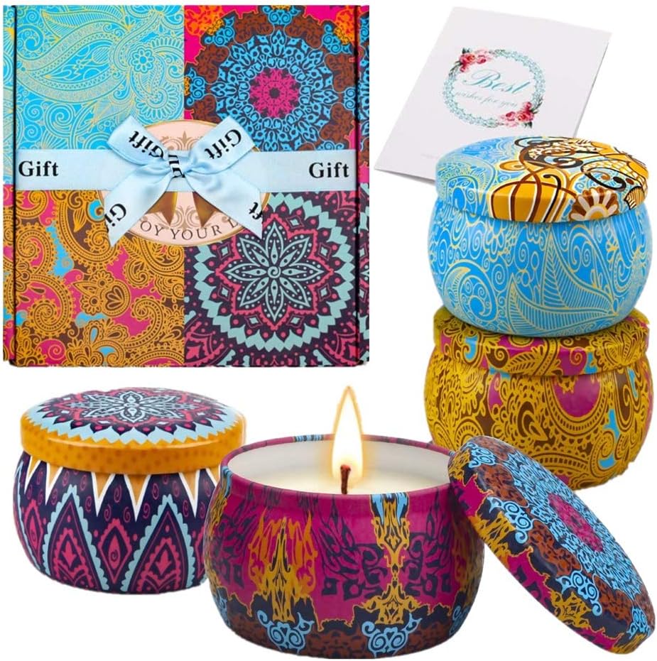 candele di soia per Natale