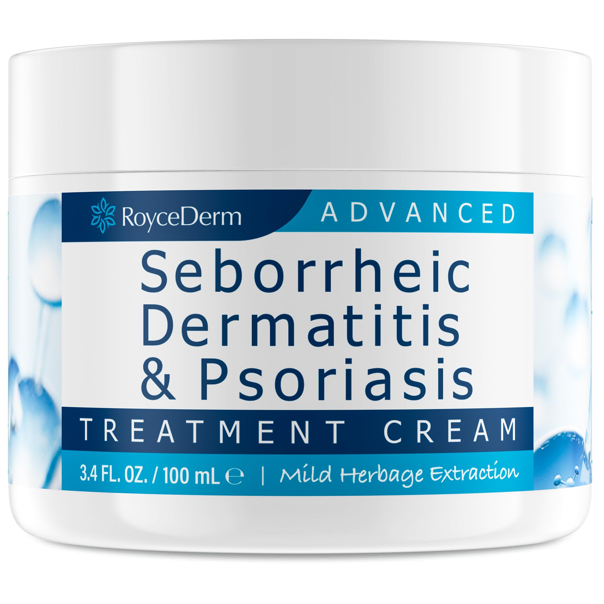 Roycederm Seborrheic Dermatitis Cream, Scalp Treatment for Psoriasis, Folliculitis, Dry Scalp, Dandruff, Anti-Itch Cream for Soothing Relief