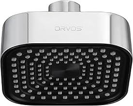 Orvos Overhead shower - Matrix, Square, Chrome Plated With High Grade Korean ABS material from LG, Black Color, 4x4 inches, head only