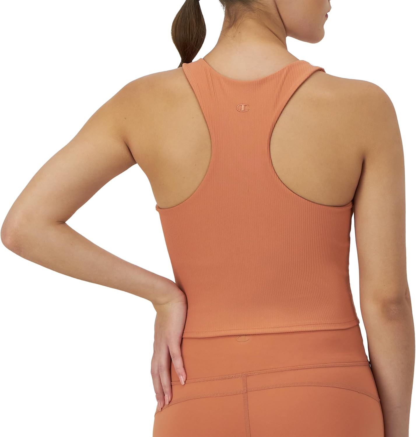 Champion Women's Crop Top, Soft Touch, Moisture Wicking, Ribbed Cropped Top for Women