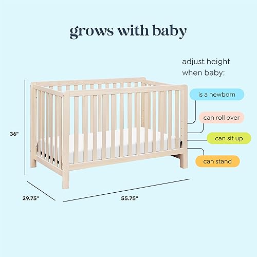 Miniatura 6 de Carter’s by Davinci Colby 4-in-1 Convertible Crib - GREENGUARD Gold Certified Convertible Baby Crib to Toddler Bed, Daybed, Full-Size Bed - Wooden