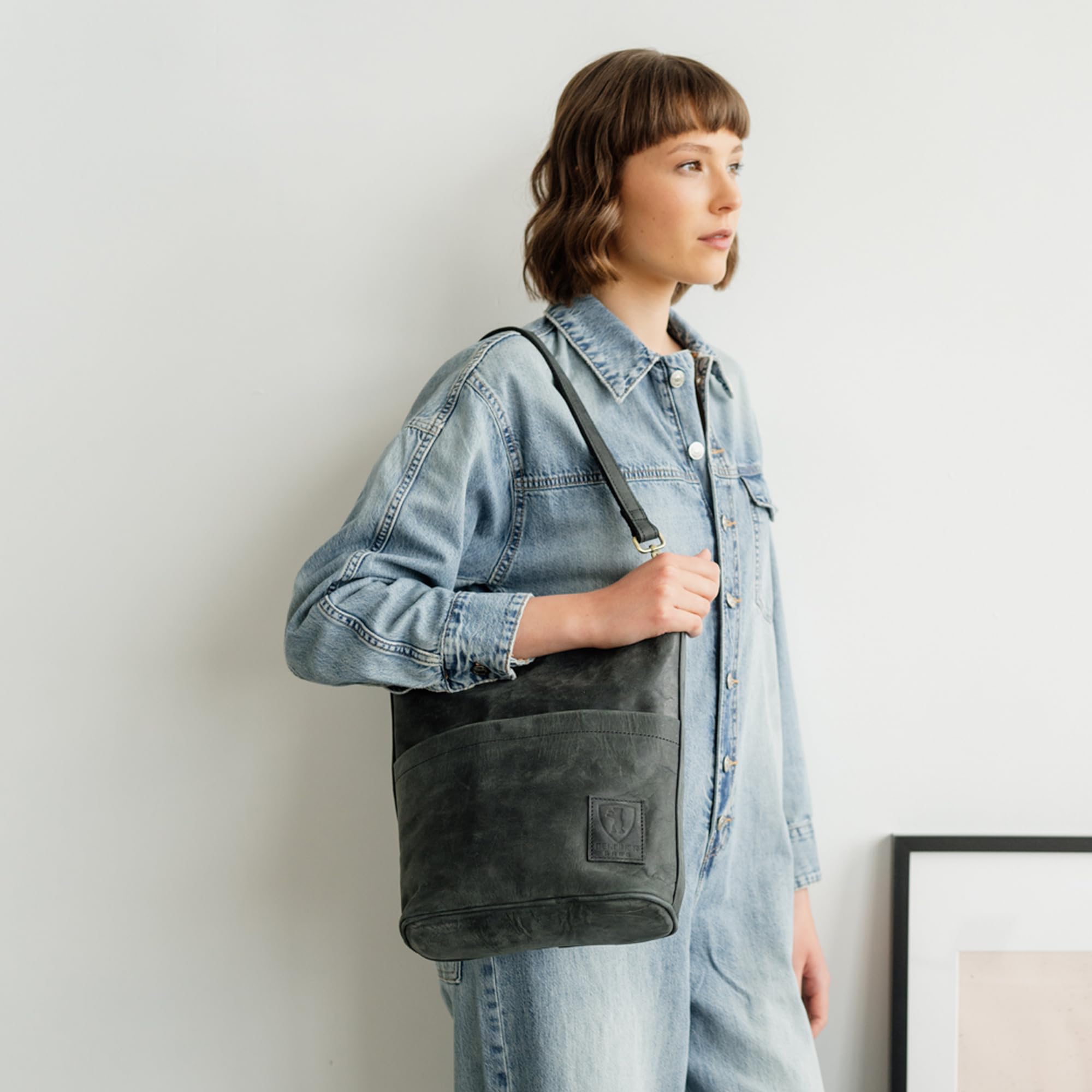 Berliner Bags Borsa Donna Sofia in Pelle, Borsa a Spalla con Doppi Manici, Borsa Elegante Quotidiana con Zip