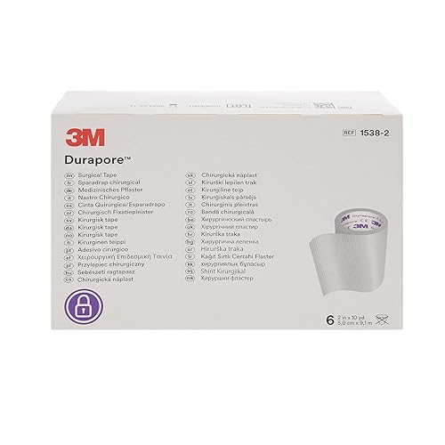 Miniatura 4 de 3M Durapore Cinta quirúrgica 2" x 10 yardas 1538-2, 3 cajas, 6 rolloscaja