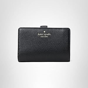 kate spade new york Leila Pebbled Leather Medium Compact Bifold Wallet